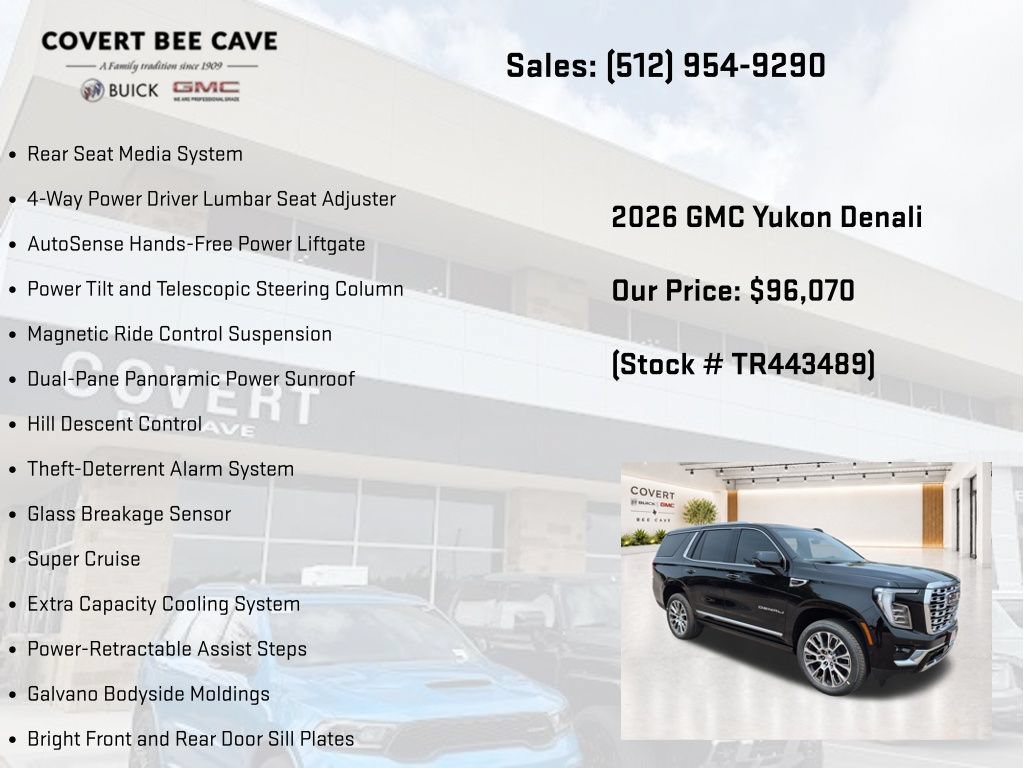 New 2026 GMC Yukon Denali w/ Denali Reserve Package AWD/4WD image 25