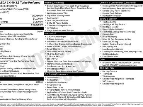 Certified 2026 MAZDA CX-90 3.3 Turbo w/ Preferred Package AWD/4WD image 34