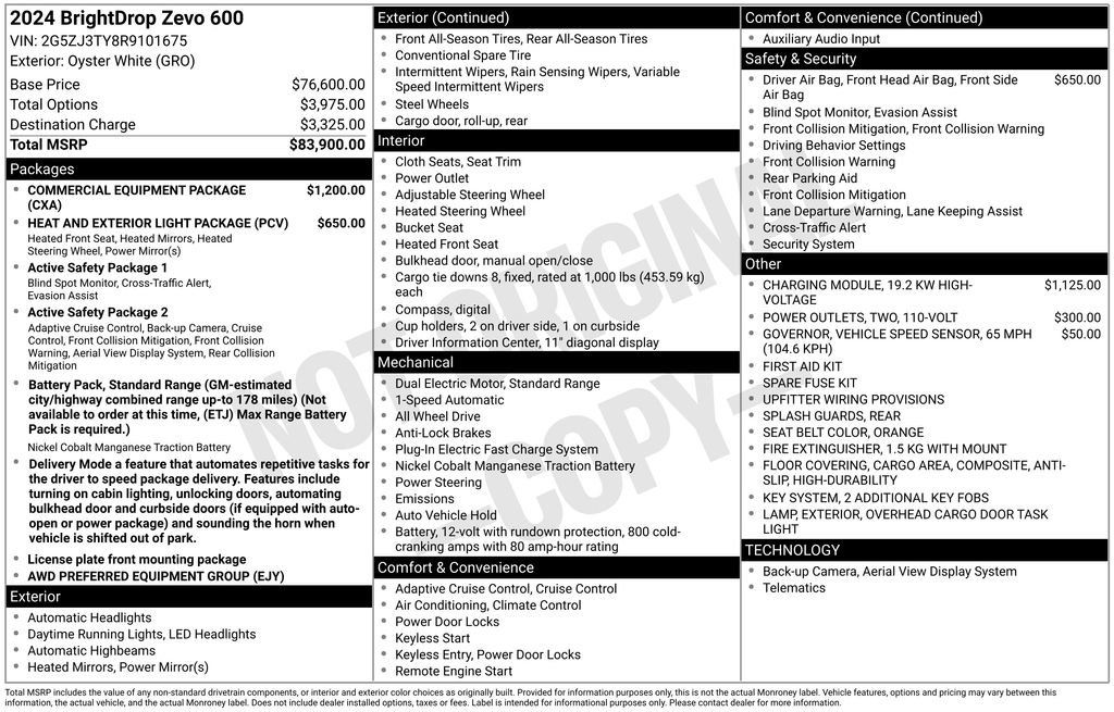 Used 2024 Chevrolet Brightdrop 600 w/ Commercial Equipment Package AWD/4WD image 25
