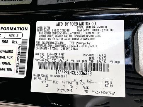 Used 2016 Ford Mustang Premium w/ Ecoboost Performance Package image 33