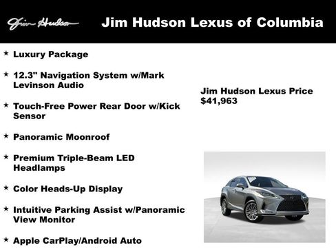 Certified 2021 Lexus RX 350 FWD w/ Luxury Package image 4