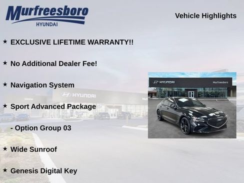 Used 2023 Genesis G70 3.3T w/ Sport Advanced Package RWD image 5