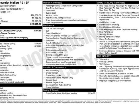 Certified 2024 Chevrolet Malibu RS w/ LPO, Floor Liner Package FWD image 31