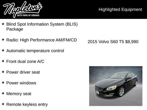 Used 2015 Volvo S60 T5 image 3