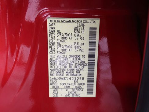 Used 2007 Nissan Frontier SE w/ Power Pkg AWD/4WD image 38