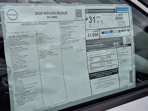 New 2026 Nissan Rogue SV w/ SV Premium Package image 7