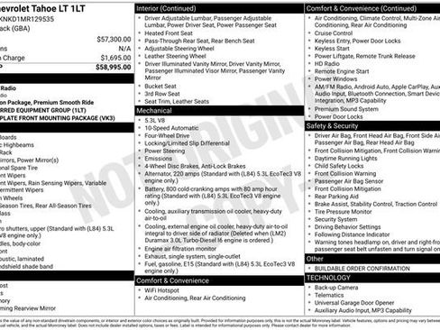 Certified 2021 Chevrolet Tahoe LT AWD/4WD image 35