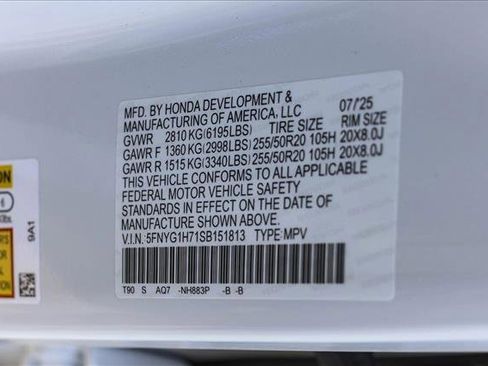 New 2025 Honda Pilot Touring image 27