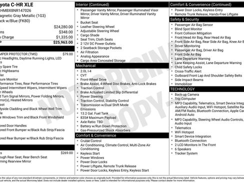 Used 2022 Toyota C-HR XLE FWD image 5