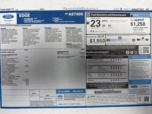 Used 2022 Ford Edge SEL w/ Convenience Package image 27