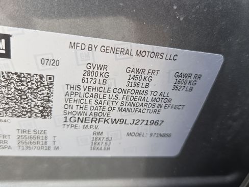 Certified 2020 Chevrolet Traverse LS w/ LPO, Floor Liner Package FWD image 16