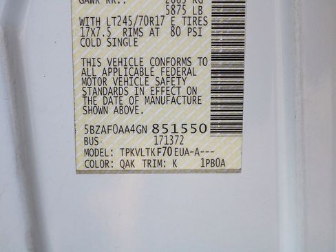 Used 2016 Nissan NV 3500 SV w/ SV Technology Package image 28