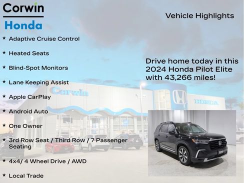 Used 2024 Honda Pilot Elite image 6