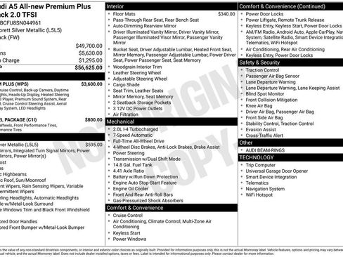 Used 2025 Audi A5 2.0T Premium Plus w/ Premium Plus image 29