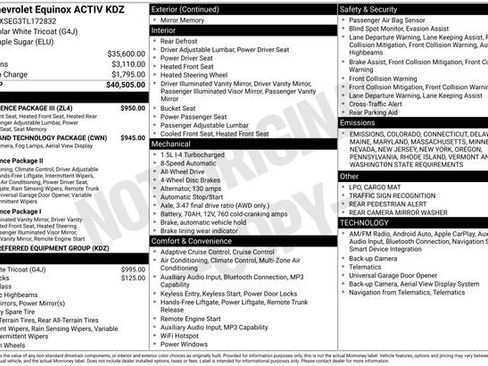 New 2026 Chevrolet Equinox ACTIV w/ Convenience Package III image 14