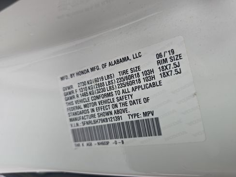 Used 2019 Honda Odyssey EX-L image 33
