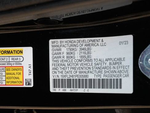 Certified 2023 Honda Civic Sport image 31
