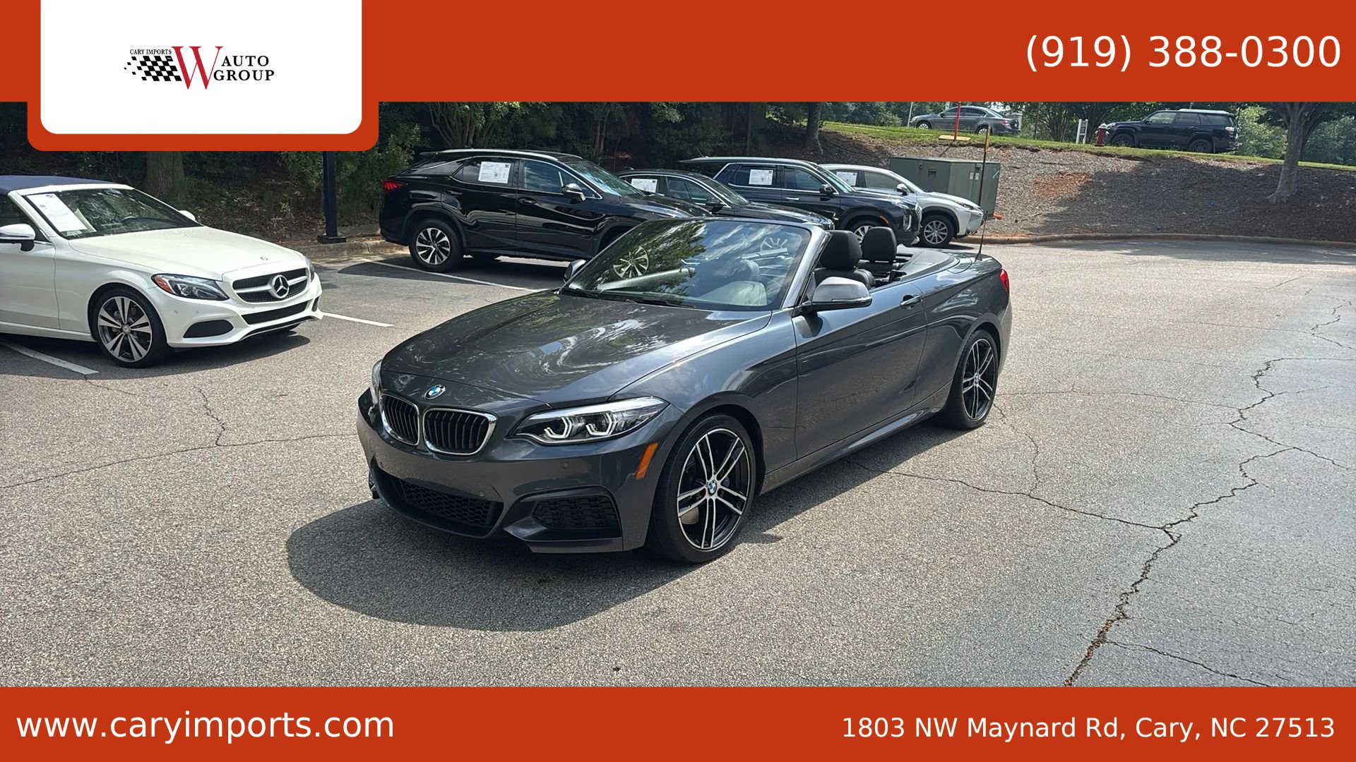 Used 2019 BMW M240i Convertible w/ Premium Package RWD image 1