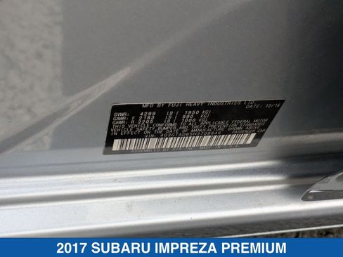 Used 2017 Subaru Impreza 2.0i Premium w/ BSD & Rcta/SRF/Eyesight image 36