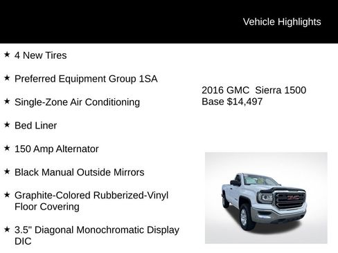 Used 2016 GMC Sierra 1500 2WD Regular Cab image 4