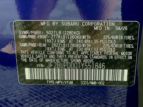 New 2026 Subaru Outback Limited AWD/4WD image 26