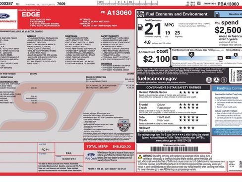 Used 2023 Ford Edge ST w/ Cargo Accessory Package AWD/4WD image 3