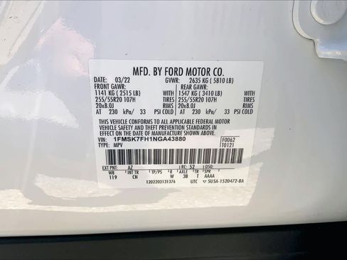 Used 2022 Ford Explorer Limited w/ Equipment Group 301A RWD image 37