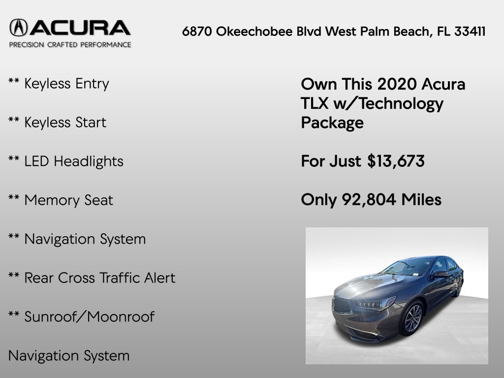 Used 2020 Acura TLX w/ Technology Package FWD image 14
