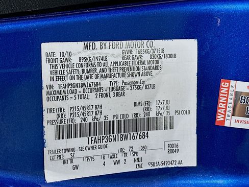 Used 2011 Ford Focus SES w/ 401A Rapid Spec Order Code FWD image 12