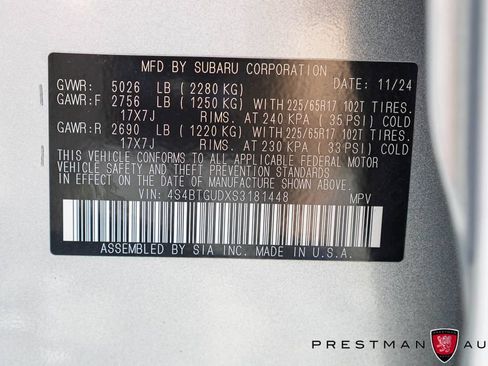 Used 2025 Subaru Outback Wilderness AWD/4WD image 43