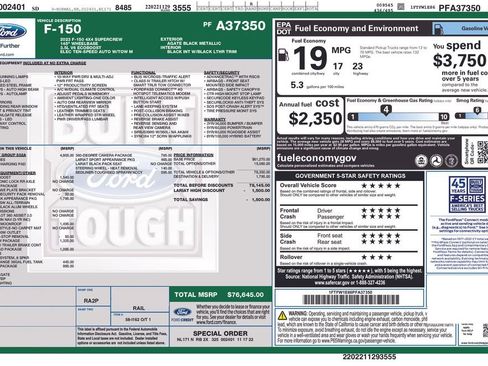 Used 2023 Ford F150 Lariat w/ Equipment Group 502A High image 2