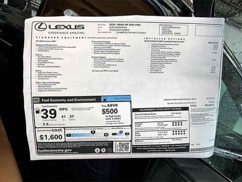 New 2026 Lexus NX 350h AWD w/ Premium Package image 13