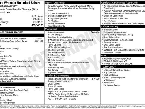 Used 2022 Jeep Wrangler Unlimited Sahara image 4