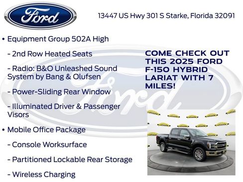 New 2025 Ford F150 Lariat w/ Equipment Group 502A High image 20