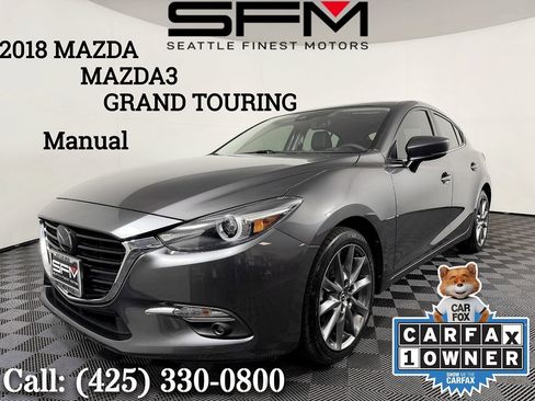 Used 2018 MAZDA MAZDA3 Grand Touring w/ Premium Equipment Package FWD image 1