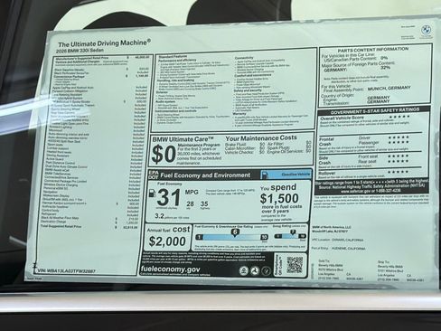 Used 2026 BMW 330i Sedan w/ Convenience Package image 30