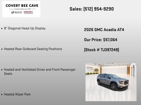 New 2026 GMC Acadia AT4 w/ Luxury Package AWD/4WD image 19