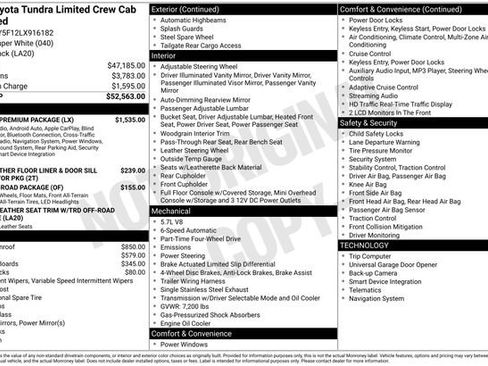 Used 2020 Toyota Tundra Limited w/ Limited Premium Package image 20