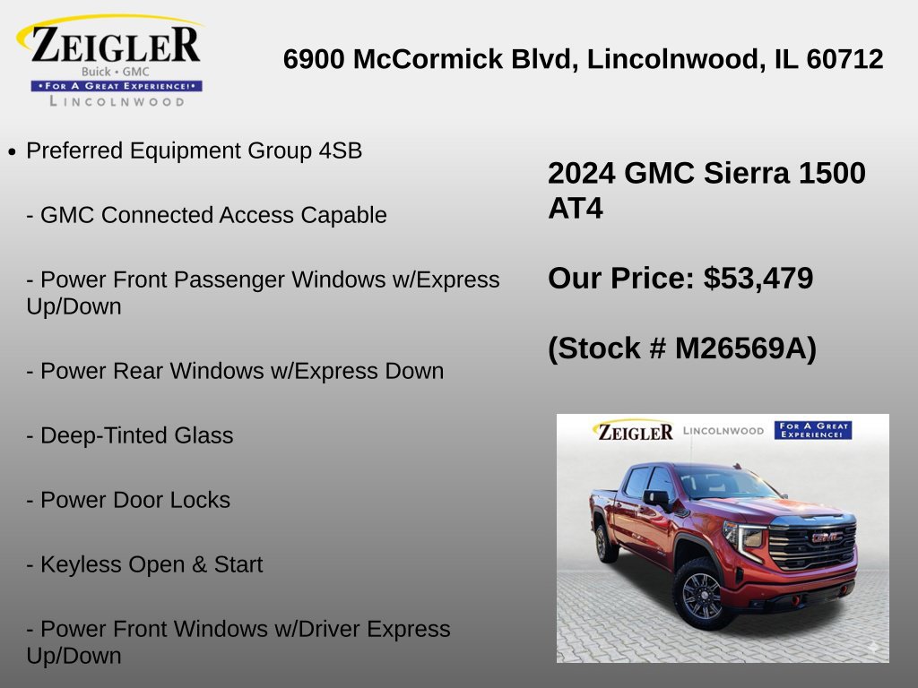 Used 2024 GMC Sierra 1500 AT4 w/ AT4 Preferred Package AWD/4WD image 6