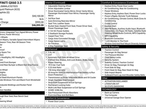 Used 2018 INFINITI QX60 Luxe image 3