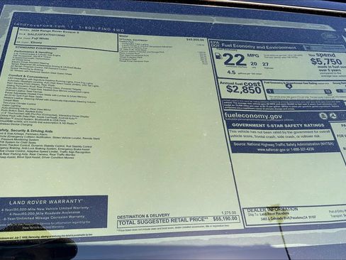 New 2026 Land Rover Range Rover Evoque S image 18