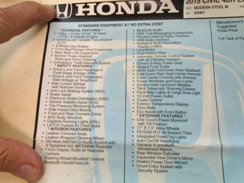 Used 2015 Honda Civic EX-L image 20
