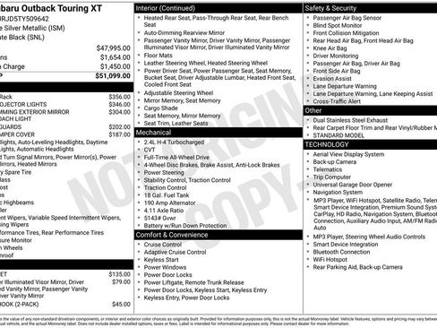 New 2026 Subaru Outback Touring XT AWD/4WD image 2