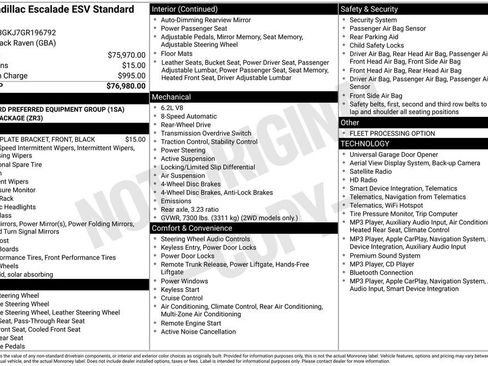 Used 2016 Cadillac Escalade ESV 2WD image 15