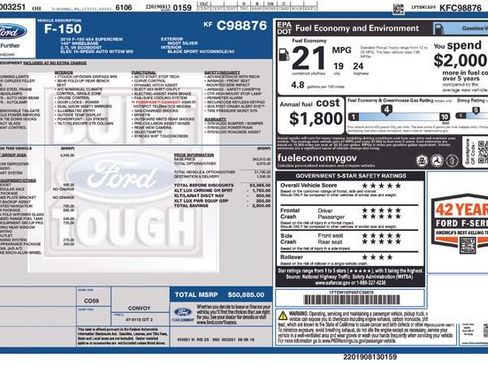 Used 2019 Ford F150 XLT w/ Equipment Group 302A Luxury AWD/4WD image 33