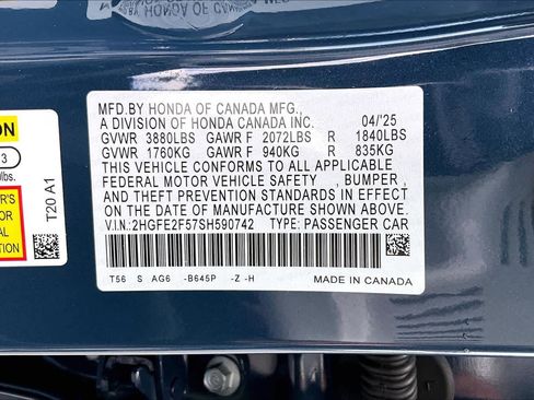 Used 2025 Honda Civic Sport image 33