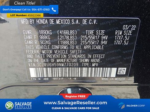 Used 2022 Honda HR-V EX image 17