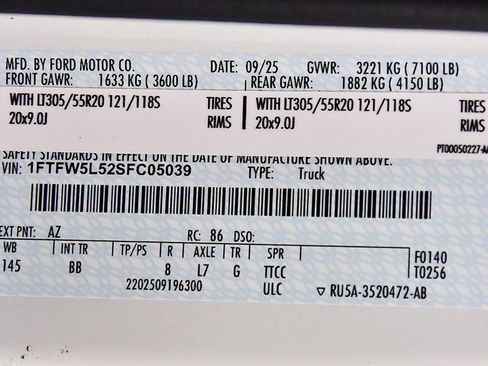 New 2025 Ford F150 Lariat w/ Equipment Group 502A High image 17