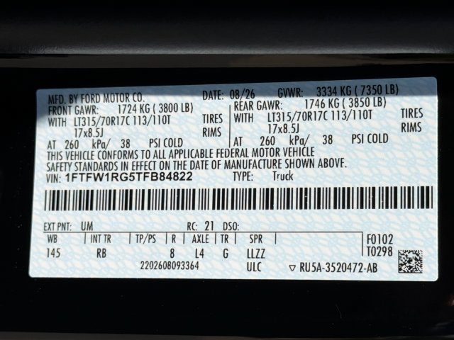 New 2026 Ford F150 Raptor AWD/4WD image 40