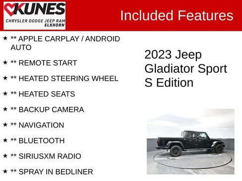 Used 2023 Jeep Gladiator Sport image 2
